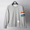 5KTA 2022 NYA FALL/VINTER MENS OCH Women's Hoodies Sweatshirts Fashion Brand TB.Thom Color Bar Series Spring Trend Leisure Sports Cotton