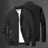 Men's Jackets Stylish Jacket Coat Super Soft Sports Stand Collar Washable Dressing