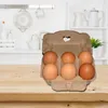 Storage Bottles 10Pcs Chicken Farm Equipment Folding Paper Container Egg Tray Box Portable 6 Grid Rack Holder Kitchen Organizer