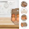 Butelki do przechowywania 10pcs Sprzęt do gospodarstwa kurczaka składany papierowy pojemnik na tacę jajka przenośna 6 -siatowa uchwyt na szafkę kuchenną Organizator kuchenny