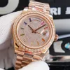 Fashion Diamonds Mens Watch Automatic Mechanical Watchs Business Wrist Wristcarcs Wistrands de 40 mm STRAPE ACI