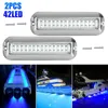 Alle terreinwielen 2 stks 42 LED onderwater visserslicht 12V BOOT BOOT NACHT NACHT WATERLANDSCHAP VERLICHTING VOOR MARINE -ACCESSOIRES