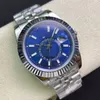 Üst Sky Mens Otomatik İzleme Otomatik Hareket Reloj hombre datejust saatler paslanmaz çelik 41mm aydınlık su geçirmez rlx bilek181d