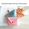 Sacs de rangement Fille Belle Pinky Couleur Clé Sac Mini Doux Makaron Change Porte-Monnaie Bonbons Frais Mignon Portefeuille