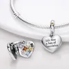 Charms Regalo di Natale Albero di Babbo Natale Alce Fiocco di neve Colore argento Perline Charm Fit MULA Bracciale Collana Ciondolo Donna Festival Gioielli