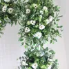 Fleurs décoratives SPR feuille de mariage, mur de fleurs, toile de fond de scène, chemin de Table artificiel, arc Floral, vente en gros