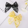 Haarschmuck, süße Spitze, große Schleife, Baby-Clips, Prinzessin, einfarbig, Chiffon, für Mädchen, Haarnadeln, Blumenstickerei, Kind, Kleinkind, Haarspange