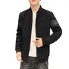 Men's Jackets Stylish Jacket Coat Super Soft Sports Stand Collar Washable Dressing