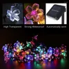 Strings 20/50LED Solar Cherry Blossom String Light Fairy Decorative Lamp For Garden Yard Party Wedding Garland Decoration