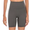 Sport-Yoga-Shorts für Damen, Fitness, hohe Taille, schlank, schnell trocknend, atmungsaktiv, hochelastisches Nylonmaterial