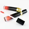 Läppglans 20 färger Gradien lipgloss privat etikett Custom Black Round Tube Bulk Makeup