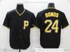 2021 News Baseball 21 Roberto Clemente Jerseys costurou 8 Willie Stargell Retro azul 20 Mike Schmidt Amarelo 24 Barry Bonds Jersey Ray Road