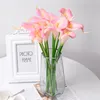 Fleurs décoratives 1 pièces bricolage Mini Calla PE mousse artificielle pour fête de mariage fer à cheval Lotus Decoratioan Pographie Simulation