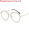 Sunglasses Frames Sun Pochromic Lens Pilot Frame Men Diopter Glasses Nearsighted Metal Student Prescription Eyeglasses Male SPH 0 -1.0 -1.5