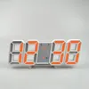 Väggklockor 3D Digital LED -klocka 12/24 timmar Display Nightlight Time Alarm