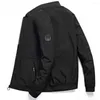 Men's Jackets Stylish Jacket Coat Super Soft Sports Stand Collar Washable Dressing