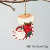 Kerstdecoraties 1 st. Houten doe -het -zelf -hangende ornamenten hanger Santa Claus Jaar decor voor thuis