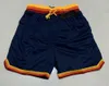 Just Baceball Pocket Shorts Blue Yellow White Black S M L XL XXL