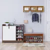 Kleidung Lagerung Nordic Kreative Eingang Schuh Bank Hocker Multi-funktion Doppel-schicht Rack Wohnzimmer Sofa