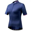 Jackets de corrida Santic Women Cycling Jersey Bike Pro Reflexive Road MTB Tops Bicycle Short K9L2082N