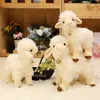 Kawaii Soft Sheep Alpaca Animal Peluche Peluche Doll Home Room Decorazione creativa Cute Baby Child Girlfriend Regalo di compleanno