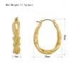 Hoop Earrings Fashion Gold Color Brass Huggies Small Large Circle Statement Women Girls Unique Metal Jewelry