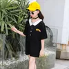 Shirts Kids Summer Clothes Cartoon Turn-down Collar Tshirts For Teenage Children Both Side Wear Princess Tops Baby 4-13Yrs