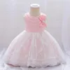 Girl Dresses Children Flower Tutu Dress For 1-5 Years Girls Wedding Birthday Party Kids Lace Champagne Gown Costume Clothing Vestidos