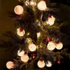 크리스마스 장식 눈사람 문자열 조명 배터리 홈 정원 축제를위한 2 가지 모드