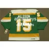 #15 Kent Nilsson Minnesota North Stars 1985 CCM Vintage TK Home Hockey Jersey Stitch Any Name Number