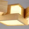 Lampade a sospensione Moderna in stile giapponese rettangolare in legno a LED, illuminazione creativa per decorazioni sospese per soggiorno, sala da pranzo, camera da letto