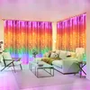 Strings DIY Pattern Colorful LED Curtain Light String Fairy Lights Christmas Year Wedding Bedroom Decoration Festoon RGB Garland