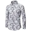 Chemise de chemises d￩contract￩es pour hommes pour hommes 2022 Arriv￩e printemps automne m￢le top usure de coton mode de coton mode cor￩en s33