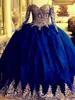 긴 소매 Quinceanera 드레스 어깨 반짝이 얇은 명주 그 알 아플리케 볼 볼 가운 대회 생일 파티 달콤한 16 vestidos de 15 anos