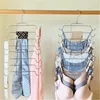 Hängar Rack 2022 Multi-Layer Underwear Hanger Folding Sling Vest Storage Rack Multifunktionellt Multi-Port Support Baby Coat