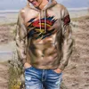 Männer Hoodies Sexy Tattoo Muscle Freizeit Hoodie 3D Gedruckt Top Herbst Sweatshirt Männer Frauen Unisex Übergroßen Hip Hop Streetwear