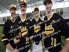 O beisebol da faculdade usa a camisa de beisebol da faculdade 2021 de Iowa Hawkeyes, Dylan Nedved Trace Hoffman Hunter Lee Brayden Frazier Tyler Snep Austin Martin Peyton