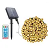 Night Lights 500 Lamp Beads LED Solar Remote Control String Outdoor Small Lantern Garden Lawn Holiday Decoration