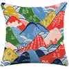 Travesseiro japonês de padrão tecido retro algodão e sofá de linho Decorativo 45x45 fundos cojin 50x50