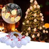 Decorações de natal Snowman Snow String Lights Operou 2 Modos for Home Garden Festival