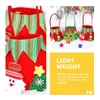 Presentförpackning Bag julsäckar Xmas Candy Party Treat Pouches förvaring Wrapping Pouch Tote Återanvändbar hållare Favors Packing Apple Holiday