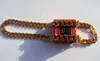 Цепочки кубинская цепь 22K 23K 24K Thai Bah Gold GP Ожерелье GP; Тяжелые 108 грамм украшения 4 мм