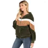 Kvinnors päls 2022 Autumn Winter Warm Soft Zipper Jacka Kvinnlig plysch överrockficka Casual Teddy Outwear Hoodie Coat Women