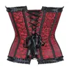 Bustiers Corsetsセクシーなコルセットドレス女性ビクトリア朝のジッパーフロントビスチャートップスチームパンクレーススカートセットパーティークラブウェアプラスサイズS-6XL