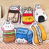 Kawaii Cartoon Lebensmittel Hot Dog Reis Ball Milch Hamburger Französisch Frites Plüsch Spielzeug Gefüllte Kuchen Kissen Kissen Kinder Spielzeug Geburtstag geschenk