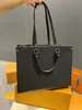 FASHION ONTHEGO M45595 tote bag WOMEN luxury designer bags genuine leather Handbags messenger crossbody shoulder bag Totes Wallet purse woman backpack