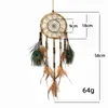 Peacock Dream Catcher Craft Wall Art Dekorative Objekte Pfauen Federdekoration für Heimzimmer 1223425