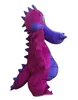 Fabriksförsäljning Ny Big Purple Dragon Mascot kostym Fancy Dress Vuxenstorlek