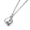 Chaînes en acier inoxydable cendres crémation urne pendentif collier bijoux pour animaux de compagnie cadeau pour lui avec chaîne