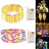 سلاسل LED FAIRY LIGHT NIGHT عيد الميلاد النحاس الأسلاك إكليل الديكور ديكور عيد الميلاد شجرة الزفاف ديكور رومانسي